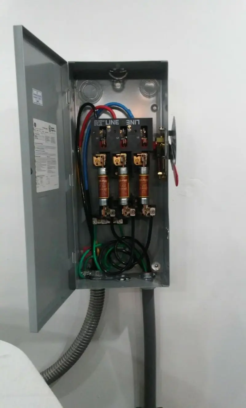 Three-phase disconnect switch installed for Electrical Wiring & Rewiring in Brownsburg